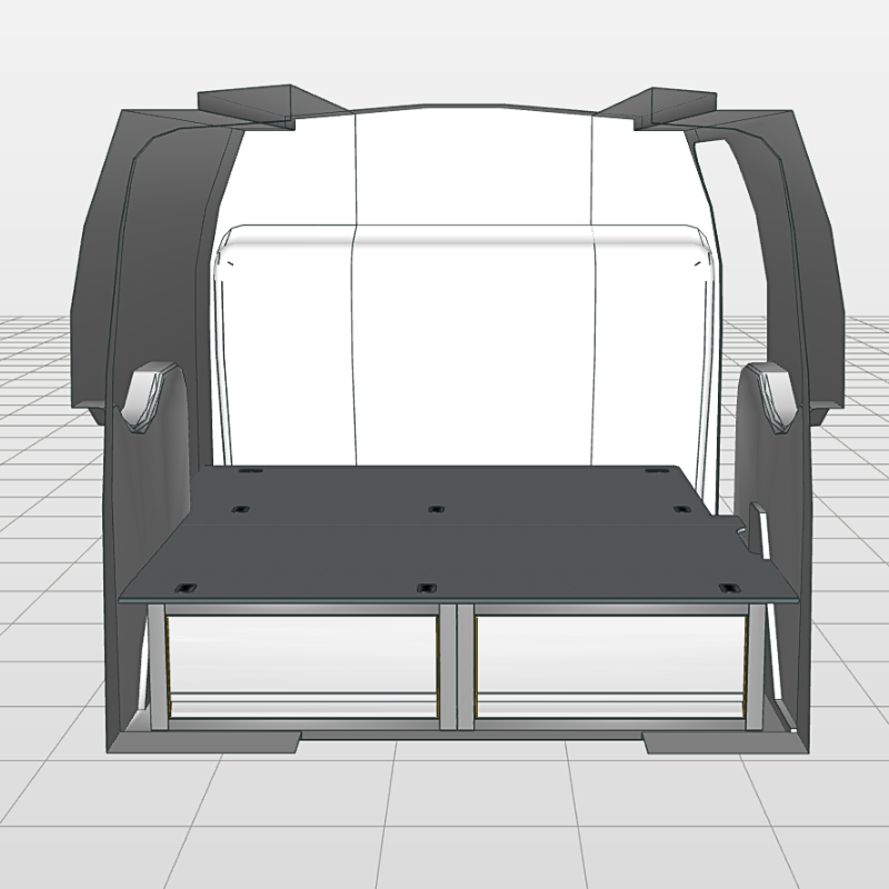 Vloerlade-module compleet small