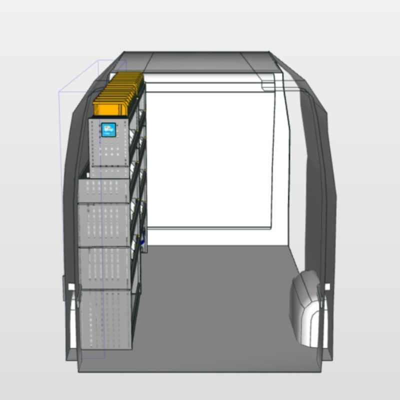 Module Citroën Jumper | L2 - Basis - Links achteraanzicht.