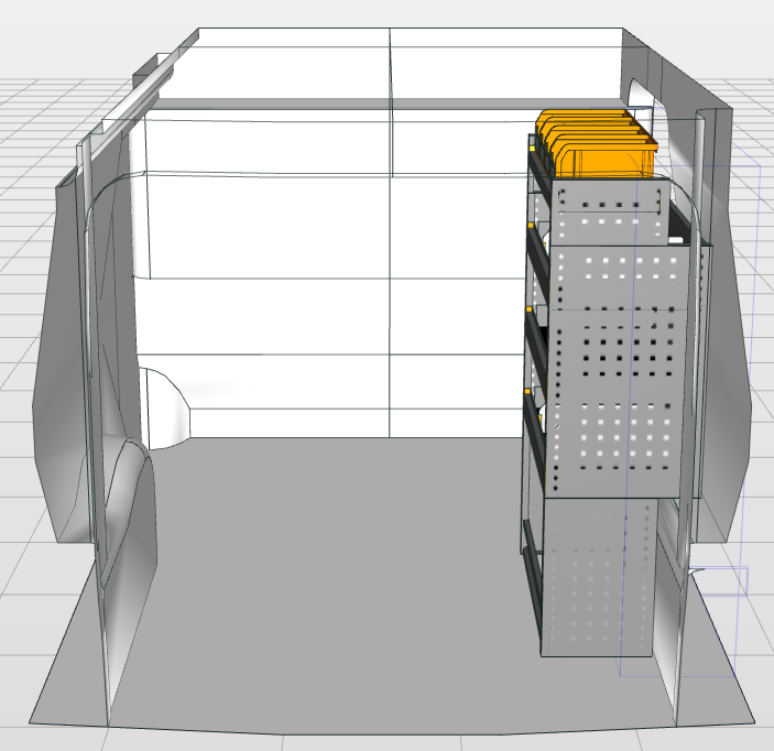 Module Opel Vivaro | L1 - Basis - Rechts achteraanzicht.