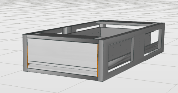 ACTIE: Aluminium vloerlade | 580x1.242x250mm | (restpartij)