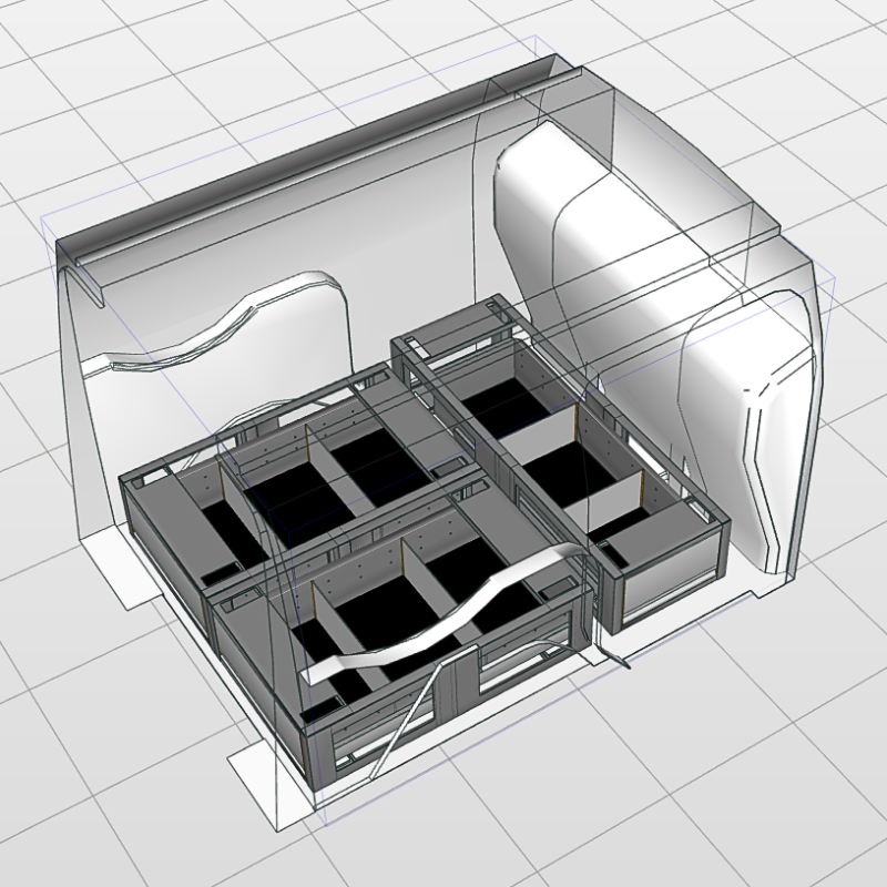 Vloerlade-module compleet small