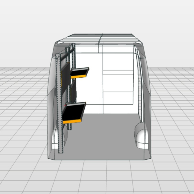 Postpakketrek Mercedes Benz Sprinter | Links