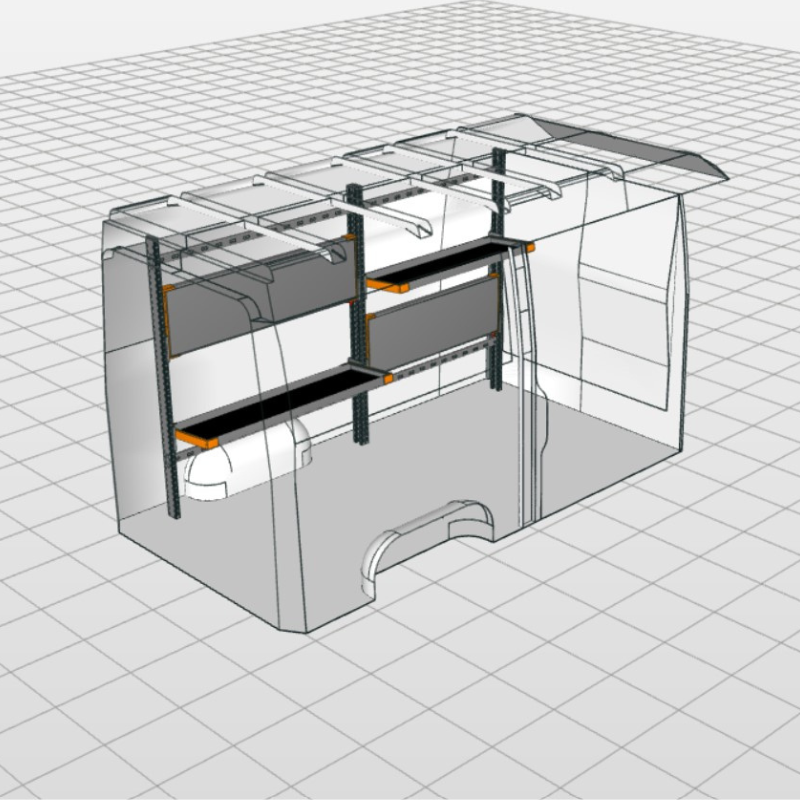 Postpakketrek Mercedes Benz Sprinter | Links