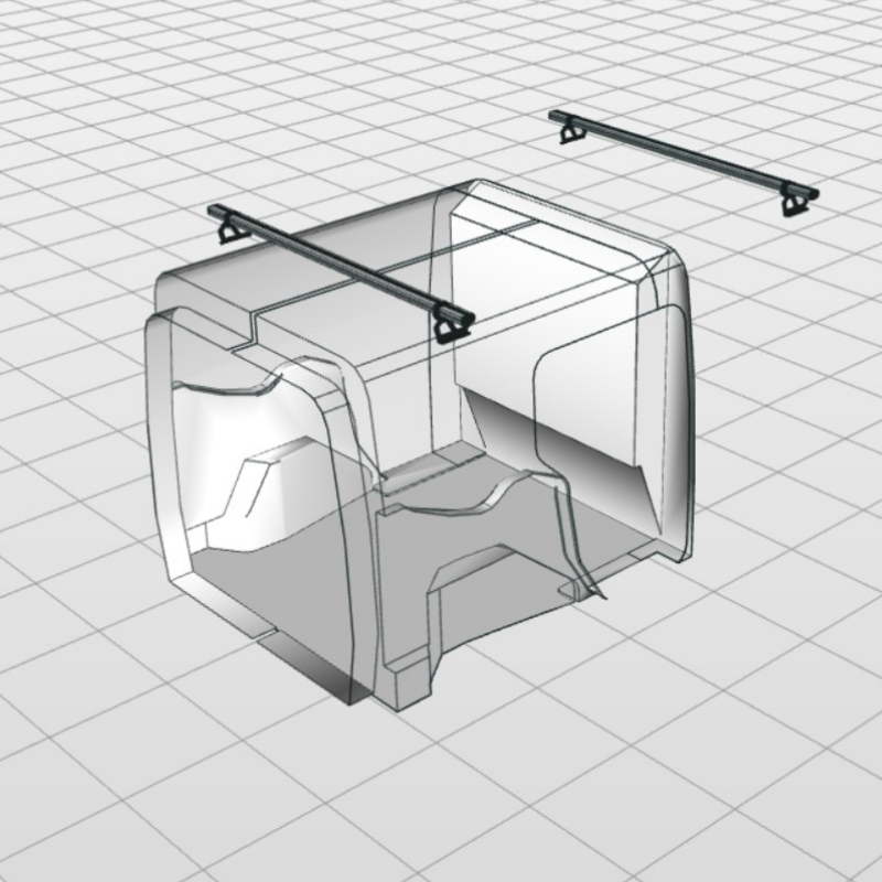 StoreVan Roofbar Ford Courier | H1