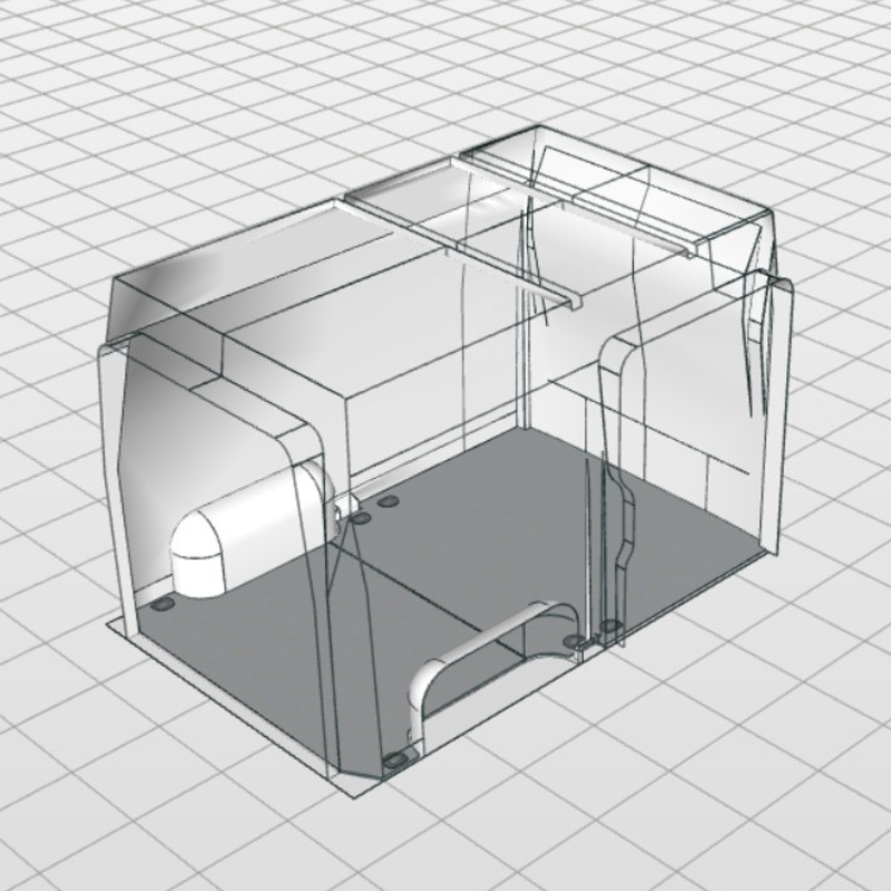 ACTIE: Vloer 9 mm | Mercedes Benz Sprinter L2 DC RWD | (restpartij)