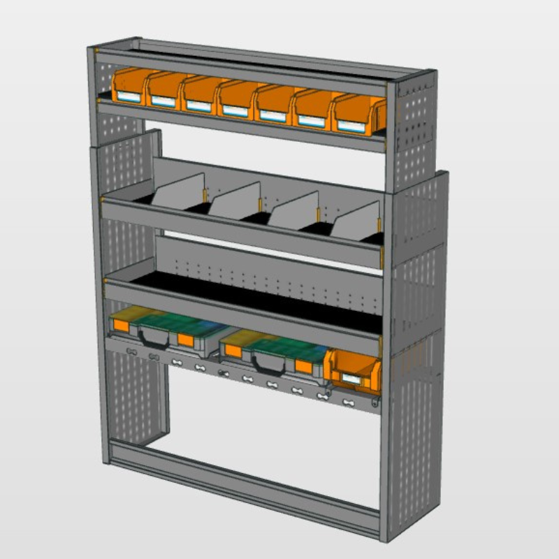 Module Ford Transit | L2 - Koffers - Rechts