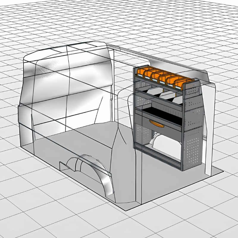 Module Fiat Talento | L1 - Lades - Rechts schuinaanzicht.