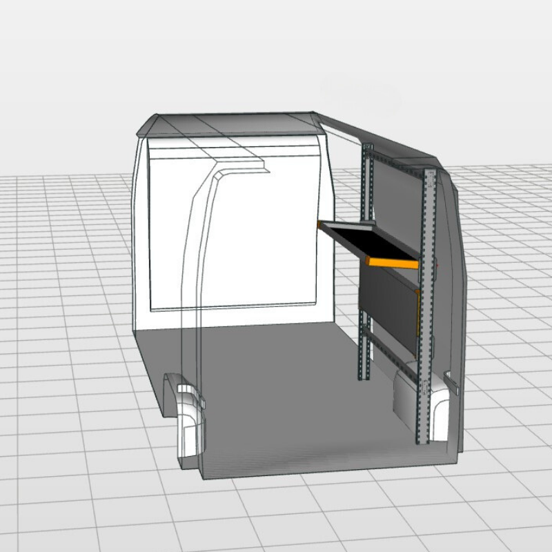 Postpakketrek Renault Master | H2 rechts