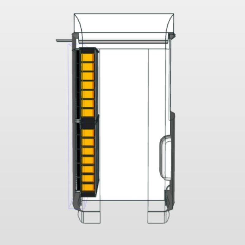 Module MAN TGE | L2 - Basis - Links bovenaanzicht.