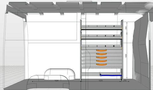 ACTIE: Module met Storage Plus 1004 JD - linkerzijde | (restpartij)