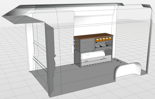 Werkbankmodule met turned module