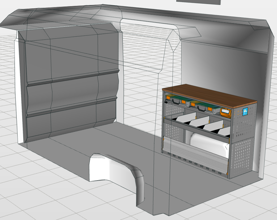 Werkbankmodule met koffers