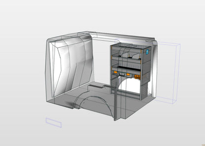 Module Mercedes Benz Citan | L1 - Koffers - Rechts
