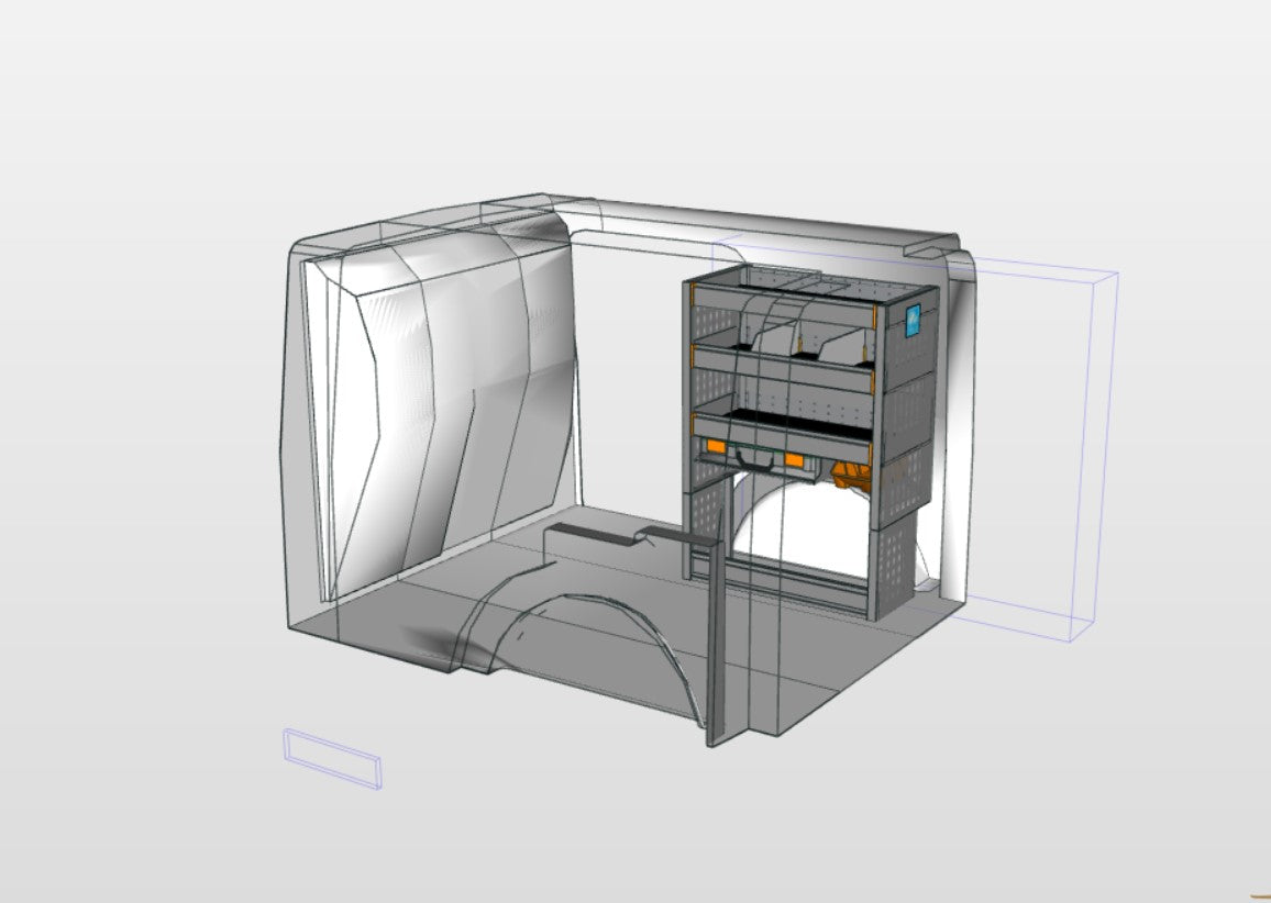Module Nissan NV250 | L1 - Koffers - Rechts