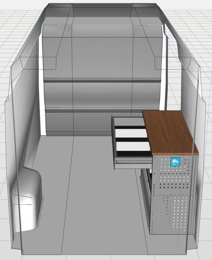 Werkbankmodule met lade
