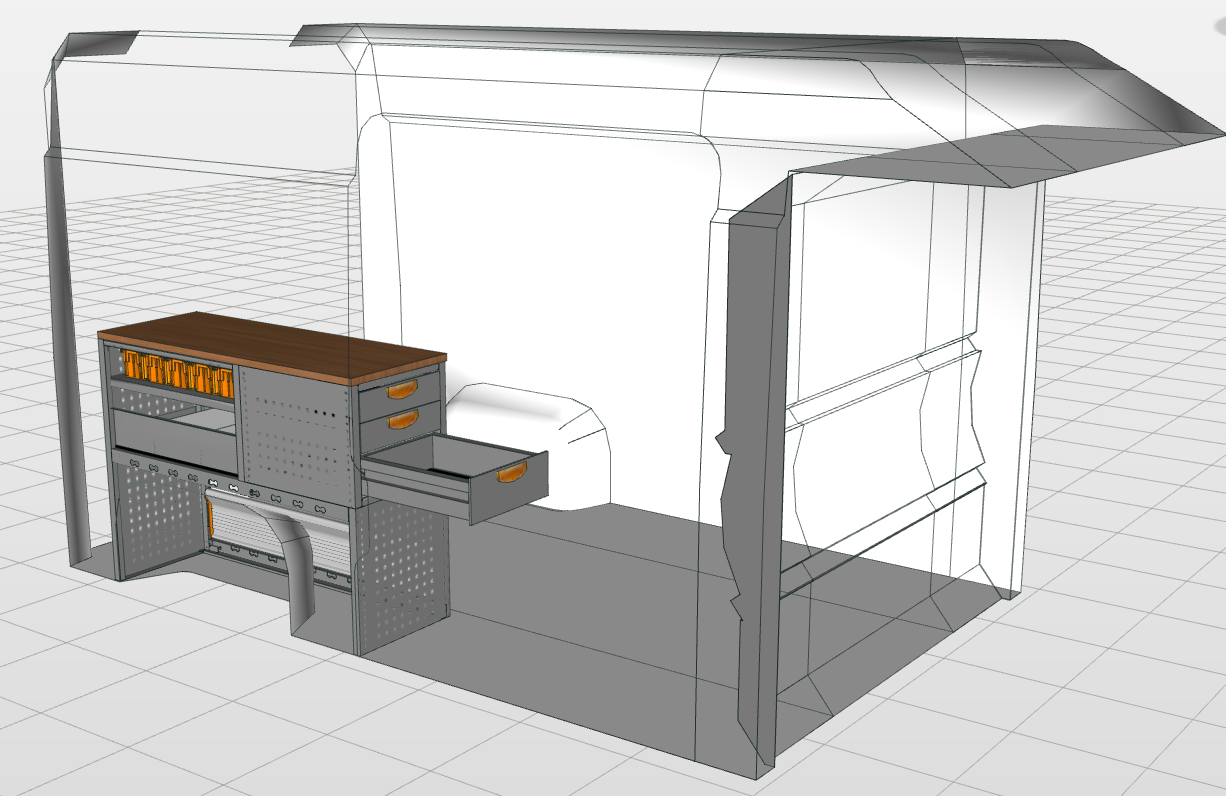 Werkbankmodule met turned module