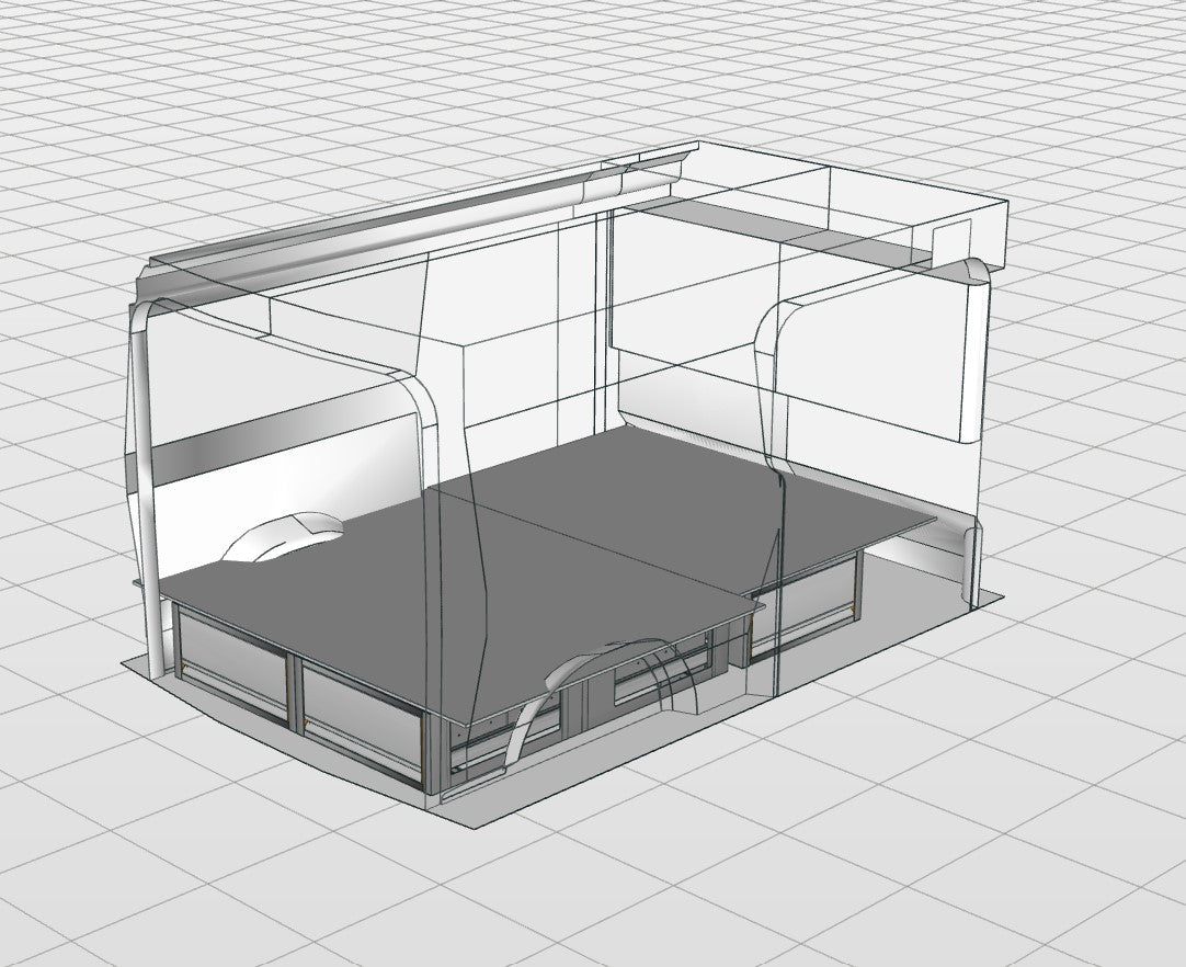 Vloerlade-module compleet medium