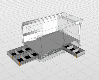Vloerlade-module compleet medium