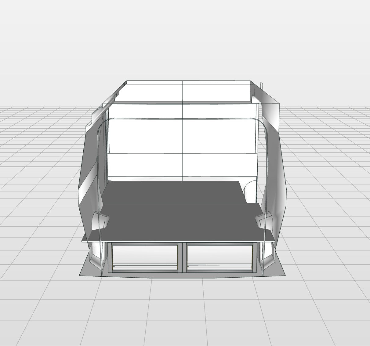 Vloerlade-module compleet medium