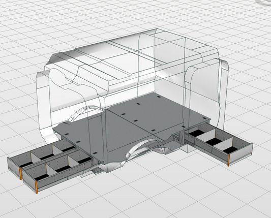 NIEUW: Vloerlade-module compleet small - Kia PV5