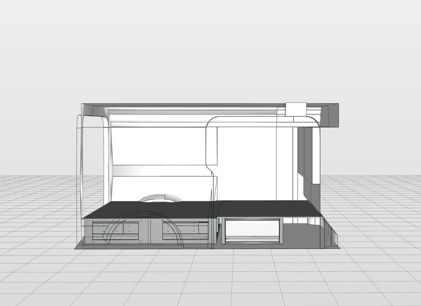 Vloerlade-module compleet medium