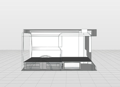 Vloerlade-module compleet medium