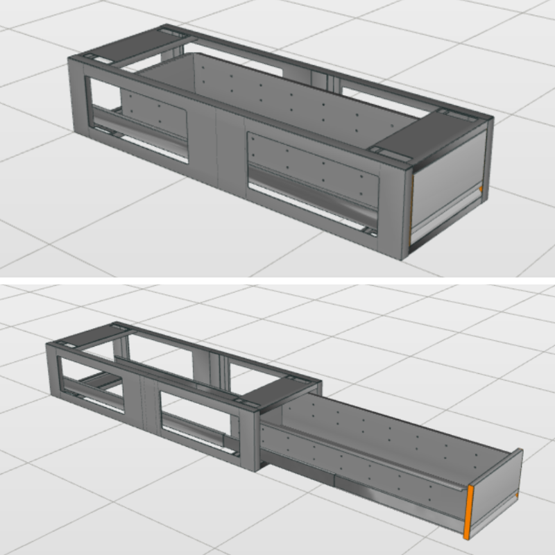 Aluminium Vloerlade Lang (423x1.242mm)