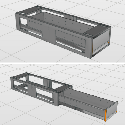 Aluminium Vloerlade Lang (423x1.242mm)