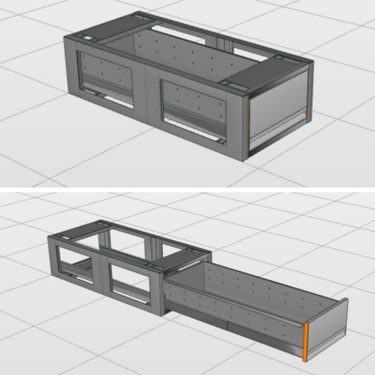 Aluminium Vloerlade Kort (423x930mm)