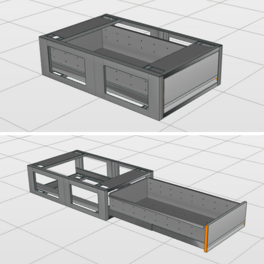 Aluminium Vloerlade Kort (580x930mm)