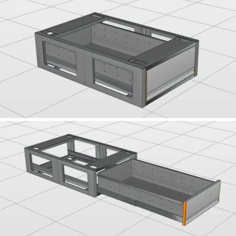 Aluminium Vloerlade Kort (580x930mm)