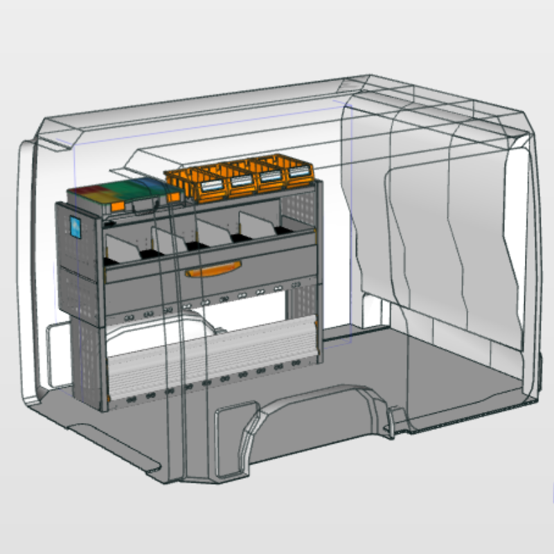 Module Nissan NV200 | L1H1 - Uitgebreid - Links bedrijfswageninrichting.
