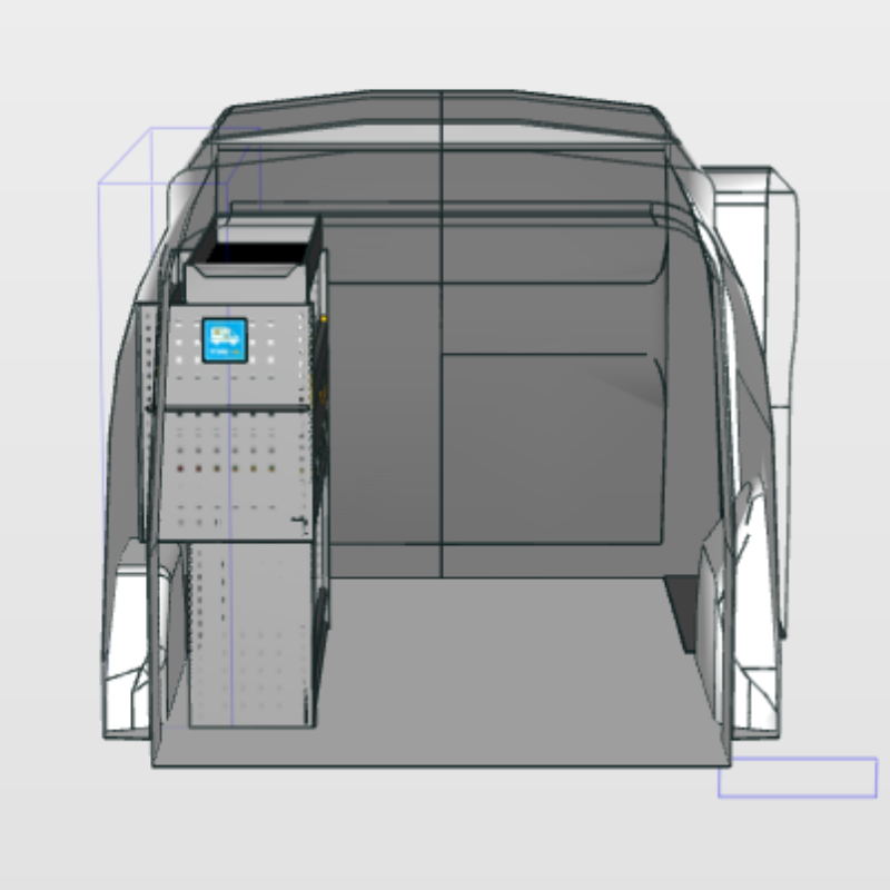 Module Renault Kangoo | L1H1 - Uitgebreid - Links achteraanzicht.
