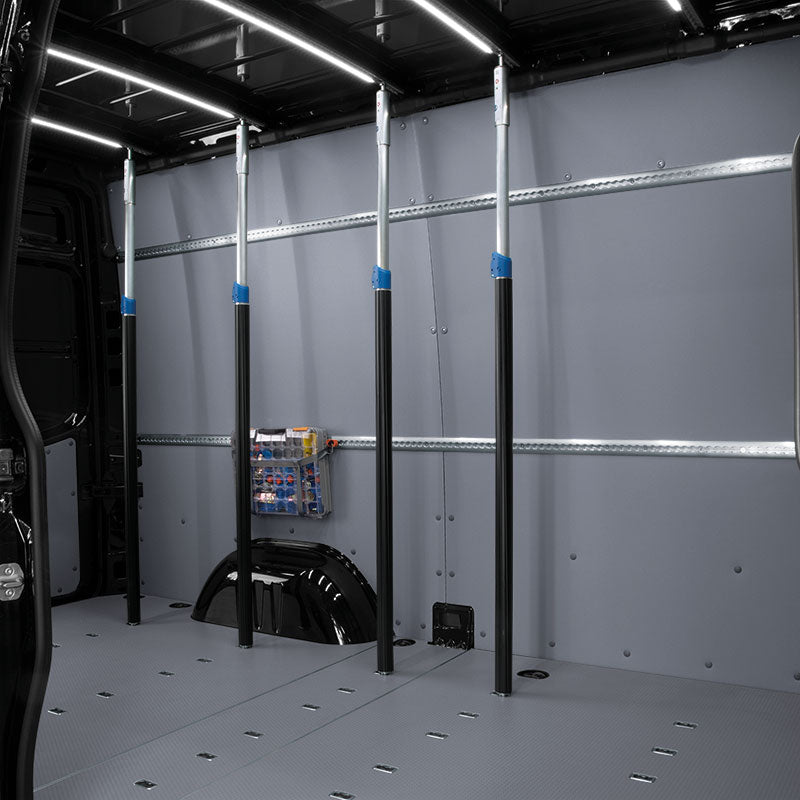 Telescopische spanstang (zwart)
