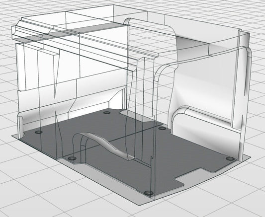 ACTIE: Vloer 9 mm | Expert/Jumpy/Proace/Vivaro L2 2016 - heden | zonder floorcups | (restpartij)