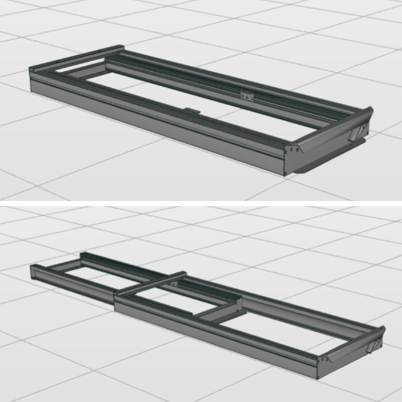 Uittrekbaar Frame Middel (1.225x445mm)