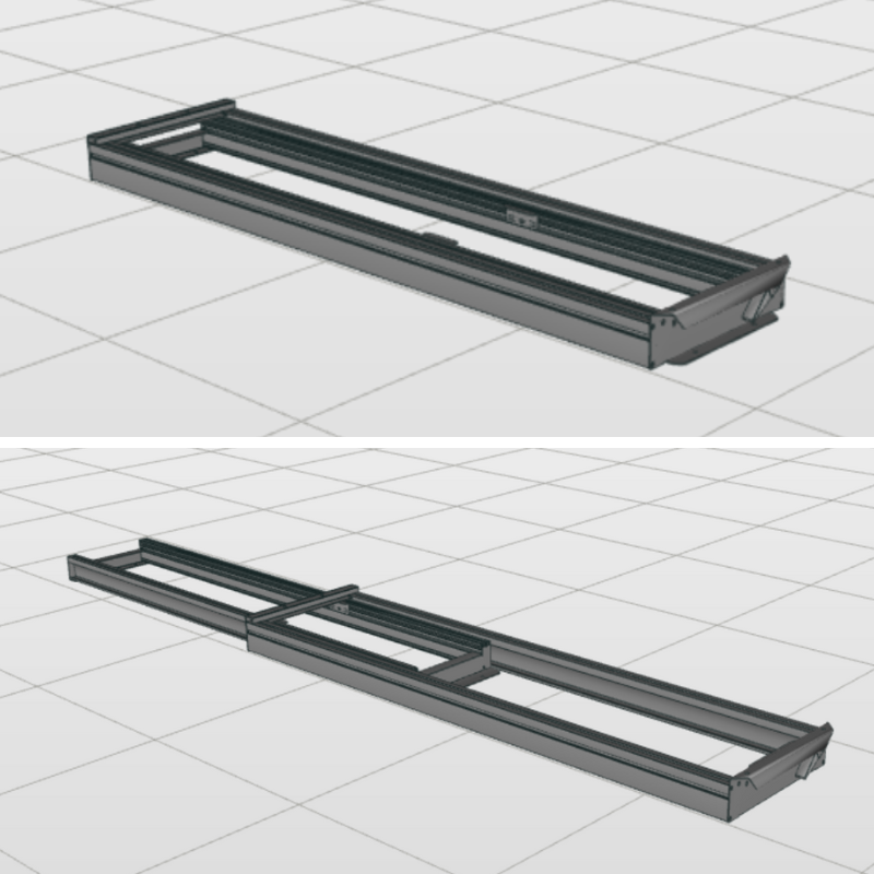 Uittrekbaar Frame Lang (1.524x365mm)