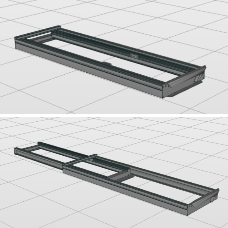 Uittrekbaar Frame Lang (1.524x445mm)